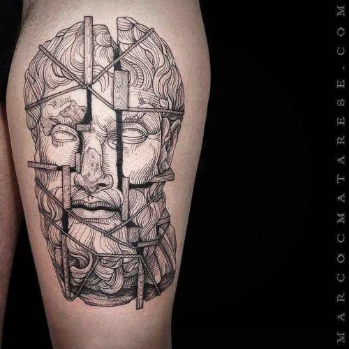 tattoo in black line style of medieval carving 12057369 Vector Art at  Vecteezy