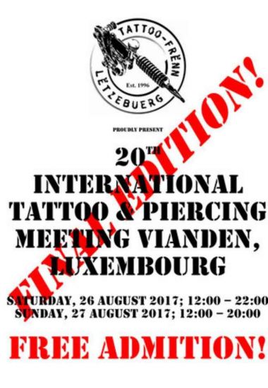 20th Tattoo Convention Luxemburg Vianden | 26 – 27 August 2017