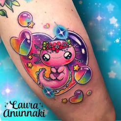 Tattoo artist Laura Annunaki