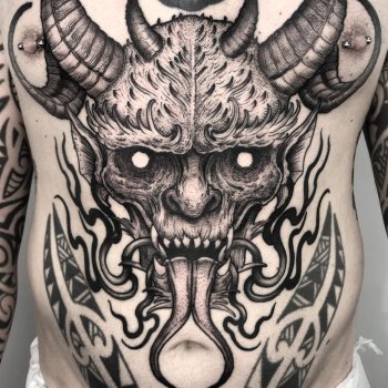 Tattoo artist Luca Cospito