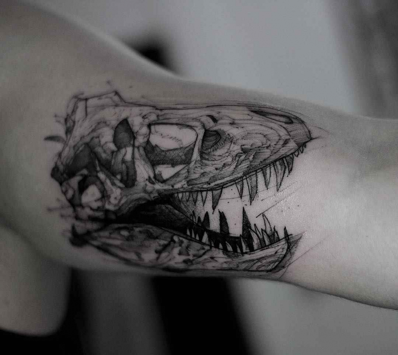 Sketch tattoo by Kamil Mokot