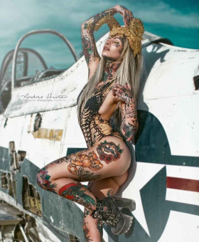 Tattoo model Curaline Grace