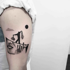 Stylish surrealism in tattoos by Matteo Nangeroni