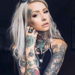 Tattoo model Caroline Grace USA | iNKPPL