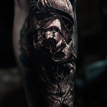 Tattoo artist Dom Brown