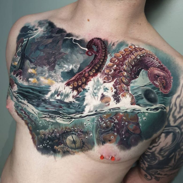 Tattoo artist Nick Noonan, color, black and grey realistic tattoo | New Zealand, Auckland