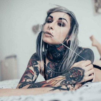 Tattoo model Slim Suicide