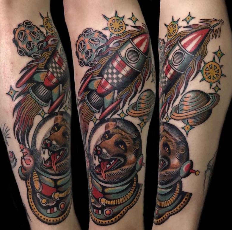 Tattoo artist Dmitriy Rechnoy color traditional and old school tattoos, individual designs | Moscow, Russia