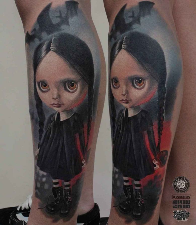Tattoo artist Dima Khominskiy color and black&grey authors realistic tattoo | Wroclaw, Poland