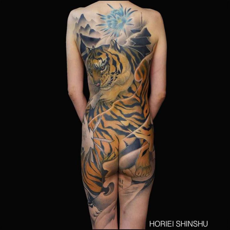 Tattoo artist Horiei Shinshu color neo traditional Japanese tattoo | Nagano, Japan