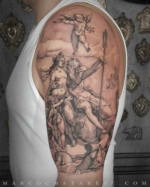 Etching and engraving tattoos by Marco C. Matarese | iNKPPL | Engraving  tattoo, Sleeve tattoos, Tattoo master