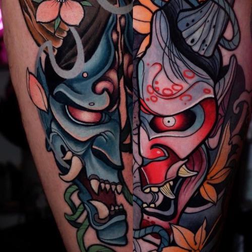 Get an amazing traditional Japanese tattoo based on classic woodblock art