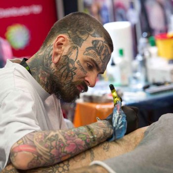 Tattoo artist Daniel Molloy