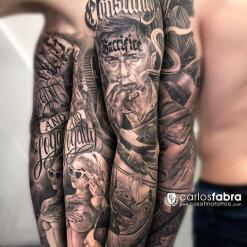 Tattoo artist Carlos Fabra