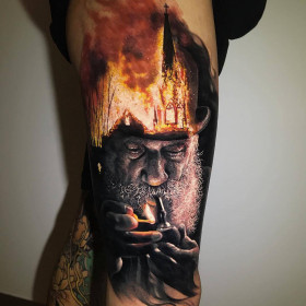 Chris Mata'afa's incredible realistic tattoos
