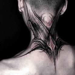 black, authors style, blackwork, lettering tattoo | Tattoo artist YZTATTOO BBK