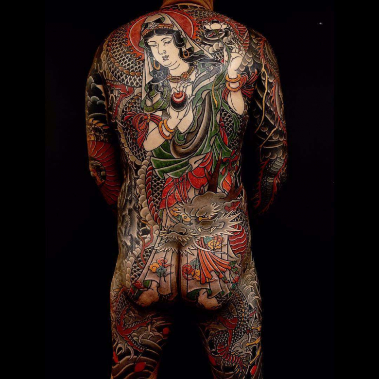 Tattoo artist Rg, color traditional Japanese tattoo, oriental | USA