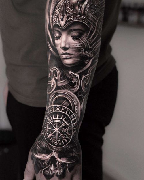 By Peter Madsen; Denmark. | Sleeve tattoos, Tattoo sleeve designs, Creative  tattoos