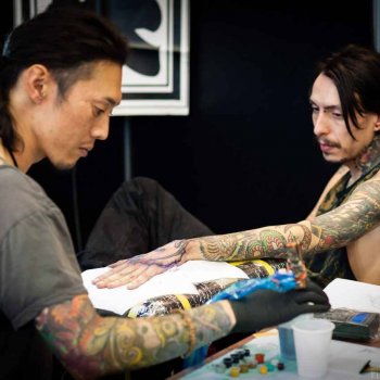 Tattoo artist Horiei Shinshu