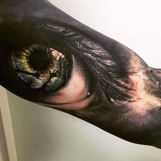 Tattoo artist Sandry Riffard color realistic tattoo