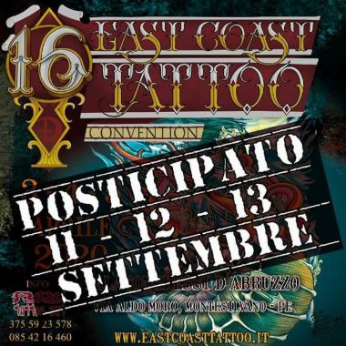 16° East Coast Tattoo Convention | 11 - 13 September 2020