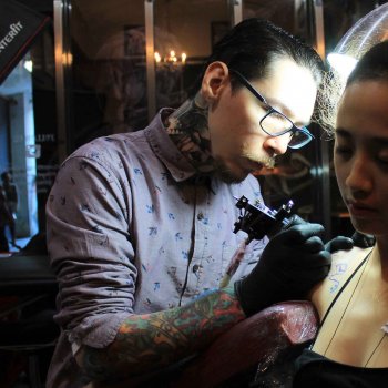 Tattoo artist Frank Carrilho