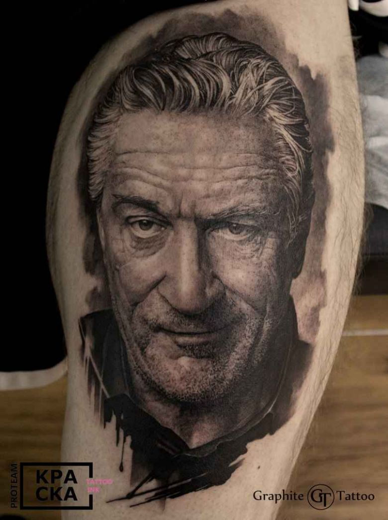 tattoo artist Lukyanov Andrey black&grey realistic tattoo