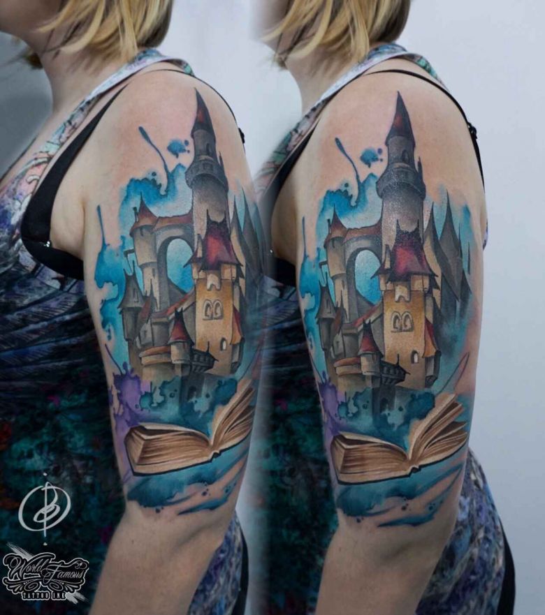 Bright tattoos by Daria Pirojenko