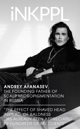 Andrey Afanasev, the founding father of scalp micropigmentation in Russia: 