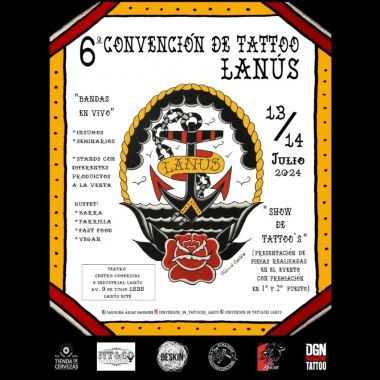 Convencion de Tatuajes Lanus 2024 | 13 - 14 July 2024