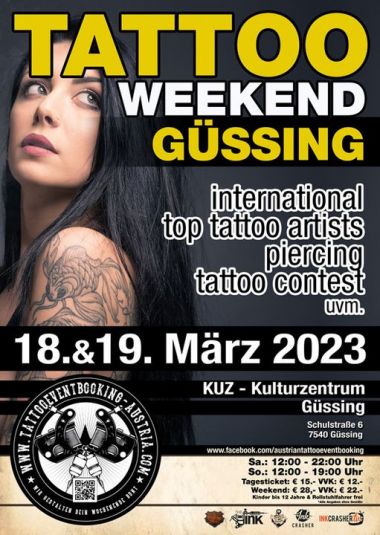 Gussing Tattoo Weekend 2023 | 18 - 19 March 2023