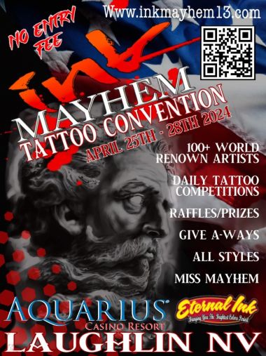 Ink Mayhem Tattoo Convention 2024 | 25 - 28 April 2024