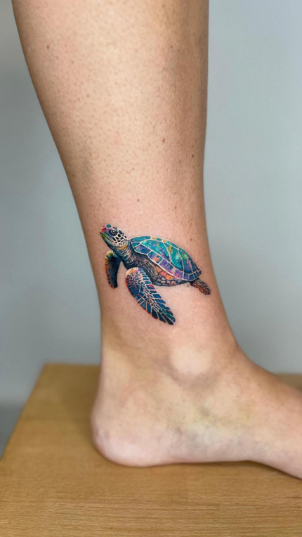 ＡＲＩＥ ＦＡＳＡＮＴ on Instagram: ““Life on earth project” our interpretation of  the cosmic turtle. Back done… moving on to the legs ! On my buddy  @shane_of_earth … | Tatoo