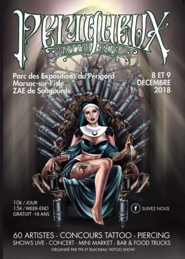 Perigueux Tattoo Expo 2018 | 08 - 09 DECEMBER 2018