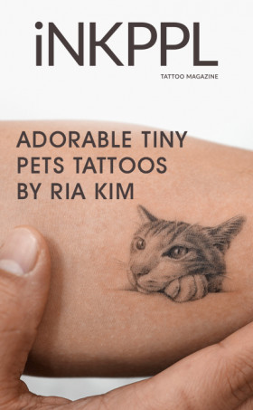 Adorable tiny pets tattoos by Ria Kim