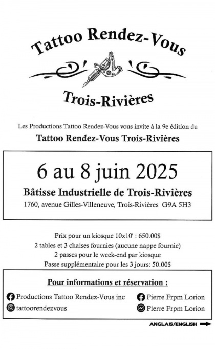 Tattoo Rendez Vous Trois Rivières 2025 | 06 - 08 June 2025