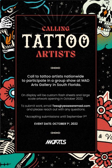 MADS Art Gallery Tattoo Exhibition | 01 October - 01 November 2022