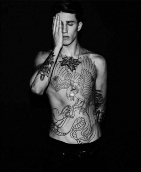 Tattoo model Miles Langford