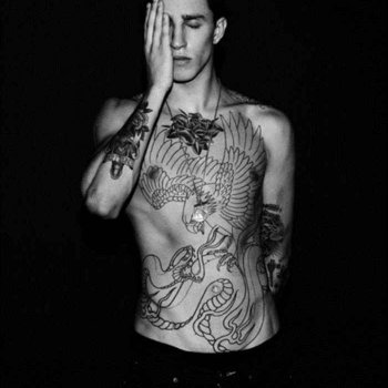 Tattoo model Miles Langford