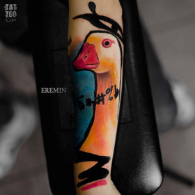Tattoo artist Sergey Eremin