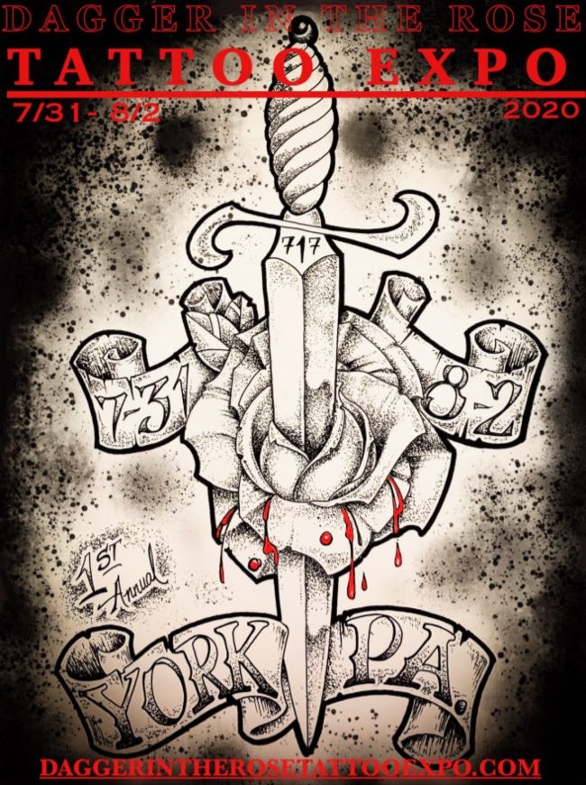 Dagger In The Rose Tattoo Expo Dagger In The Rose Tattoo Expo