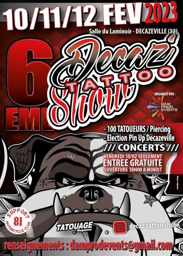 6ème Decaz Tattoo Show 6ème Decaz Tattoo Show
