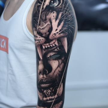 Fascinating black and grey realism by Maksim Melnik