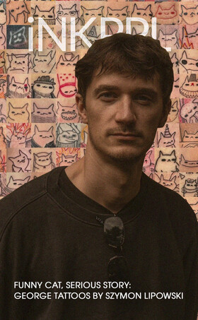 Funny Cat, Serious Story: George Tattoos by Szymon Lipowski