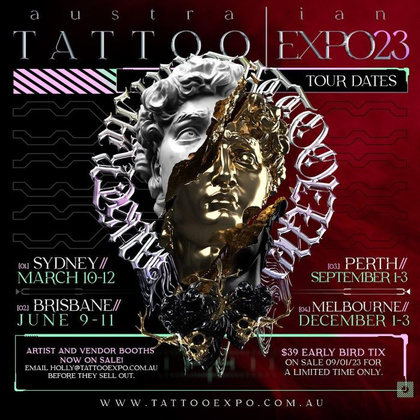 Perth Australian Tattoo Expo | 01 - 03 September 2023