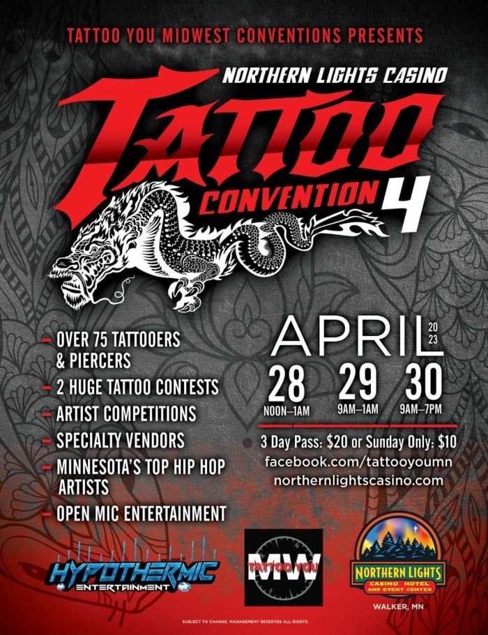 Northern Lights Casino Tattoo Convention 2023 Northern Lights Casino Tattoo Convention 2023