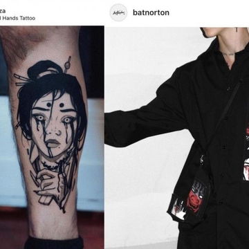 Bat Norton stole a sketch for its new collection from the famous Moscow tattoo artist Ooqza