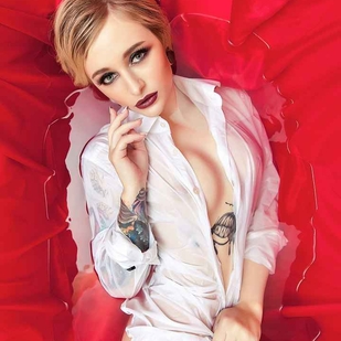 🔥 Hot photos, model's portfolio  #6819 Tattoo model Lyubov Rechitskaya