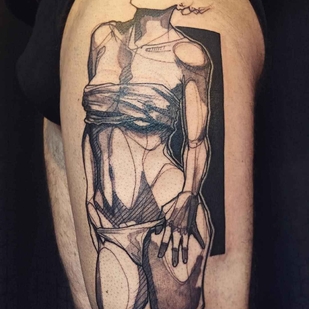tattoo #5101 | Tattoo Artist L'oiseau (Franck Solers)