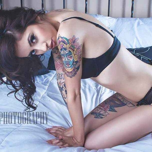 🔥 Hot photos, model's portfolio  #6559 Tattoo model Karla Blackburn